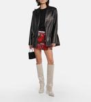 Замшевые сапоги с декором Paris Texas, Quartz - фото 2