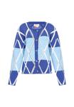 Вязаный кардиган IZIA, синий/темно-синий - фото