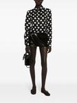 Dolce & Gabbana шелковая рубашка в горох, черный - фото 2