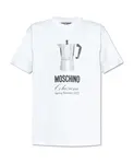 Футболка с принтом Moschino, белый - фото