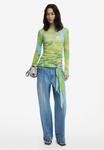 Джемпер Desigual WATERCOLOR DRAPED , Green - фото 2