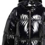 Пуховик женский Prada на молнии, черный - фото 5