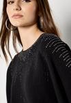 Джемпер Apricot RHINESTONE EMBELLISHED BATWING, Black - фото 4