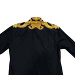VERSACE Рубашка мужская Black Lapel Moderate - фото 4
