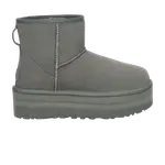 Угги UGG Classic Mini Platform, серый - фото