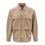 Мужская рубашка CAT, серый хаки - фото