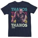 Мужская футболка Marvel Infinity War Thanos в стиле ретро с радужным рисунком - фото