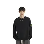 Толстовка мужская Stone Island с нашивкой, черный - фото 5