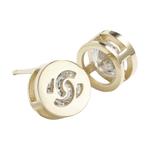 Женские золотые серьги с камнями Rhinestone CHANEL - фото 5