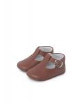 Кожаные самородки для мальчика с пряжкой Pisamonas, коричневый - фото 3