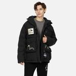 Пуховик мужской черный Evisu, черный - фото 3