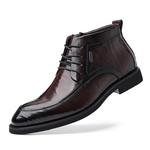 Ботинки мужские черные GZZ, черные утепленные - фото 8