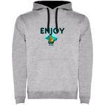 Худи Kruskis Enjoy Bicolor, серый - фото