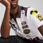 Футболка поло с молнией X A$AP Rocky Team PUMA, белая - фото 7