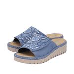 Rieker Мюли 'V1395' в синем цвете - фото 8