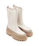 Ботинки кожаные Calvin Klein Jeans Chelsea Flatform, бежевый - фото 3