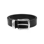 Кожаный ремень мужской черный EMPORIO ARMANI - фото