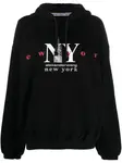 Худи с логотипом Alexander Wang, черный - фото