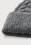 Шапка ONLY ONLANNA LIFE CABLE BEANIE, Dark Grey Melange/Mottled Dark Grey - фото 3