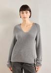 Джемпер Marc O'Polo LONGSLEEVE V NECK, Grey Granite Melange/Anthracite - фото