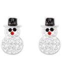 Серьги-гвоздики в виде снеговика с кристаллами Macy's, Silver - фото 2