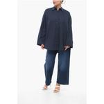 Синяя хлопковая рубашка By Malene Birger, Blue - фото 4