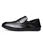 Лоферы мужские черный Gzz - фото