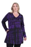 Рубашка Ulla Popken, фиолетовый/черный - фото 2