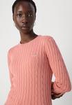 Джемпер GANT CABLE C NECK, Faded Brick/Light Pink - фото 6