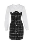 Короткое платье trendyol Kleid, черный/белый - фото 2