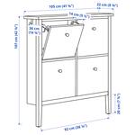 Тумба для обуви с 4 отделениями IKEA, 105x22x107 см, белый - фото 6