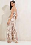 Комбинезон Lipsy PALM PRINT WITH REMOVABLE CAMI STRAPS, Neutral/Beige - фото 2