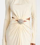 Платье со сборками и декором Rabanne, Creme Anglaise - фото 5