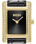 Женские часы Lucy Precious Quartz Basic Mini Black Leather, 18.50 мм Hugo Boss - фото 4