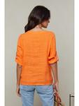 Блуза Le Monde du Lin, оранжевый - фото 3
