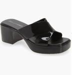 Женские платформенные сандалии Bubblegum в черном цвете Jeffrey Campbell - фото