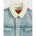 Джинсовая куртка Levi's Sherpa Type 3 Trucker, синий - фото 6