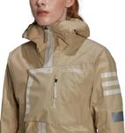 Женская куртка Adidas TERREX XPLORIC GRAPHIC RAIN.RDY с нагрудным карманом, саванна - фото 5