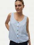 Топ standard fit Bumpy 10325830 Vero Moda, голубой - фото 4