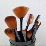 Набор кистей для макияжа, 12 шт. + футляр, черный Deni Carte - фото 4