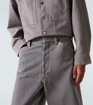 Джинсы с широкими штанинами Lemaire, Heather - фото 5