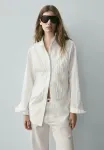 Блузка на пуговицах Massimo Dutti, White - фото