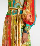 Платье-рубашка из льна с принтом Monte Alémais, разноцветный - фото 5