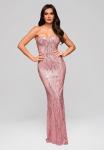 Ombre Вечернее платье в розовом цвете - фото 3