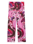 Брюки с принтом "Орхидея" Pucci Junior, розовый - фото 2