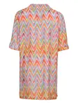 Рубашка с узором зигзаг Missoni, розовый - фото 2