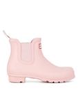 Сапоги резиновые Hunter с тканевой вставкой, розовый - фото
