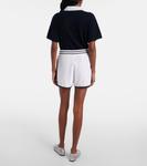 Кашемировые шорты Jardin des Orangers, White Navy - фото 3