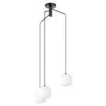 Подвесной светильник Eglo, 62x110 см, черно-белый - фото 3