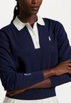 Джемпер Polo Ralph Lauren PERFORMANCE POLO COLLAR JUMPER, Refined Navy/Camel - фото 5